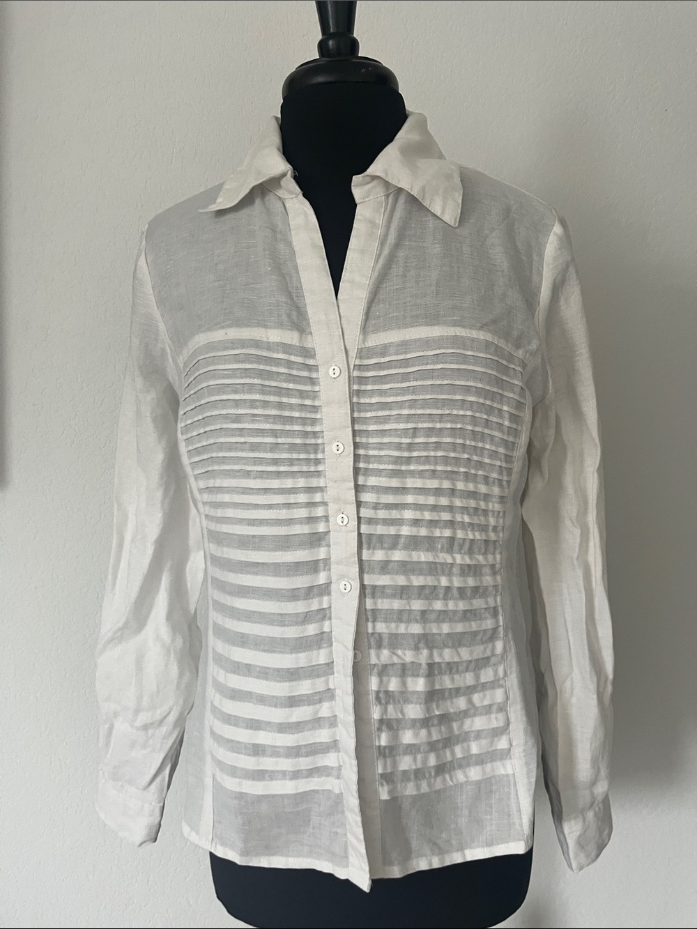 Carole Little linen button down Blouse